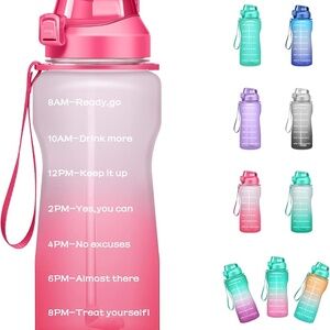 Motivational Water Bottle with Time Marker
